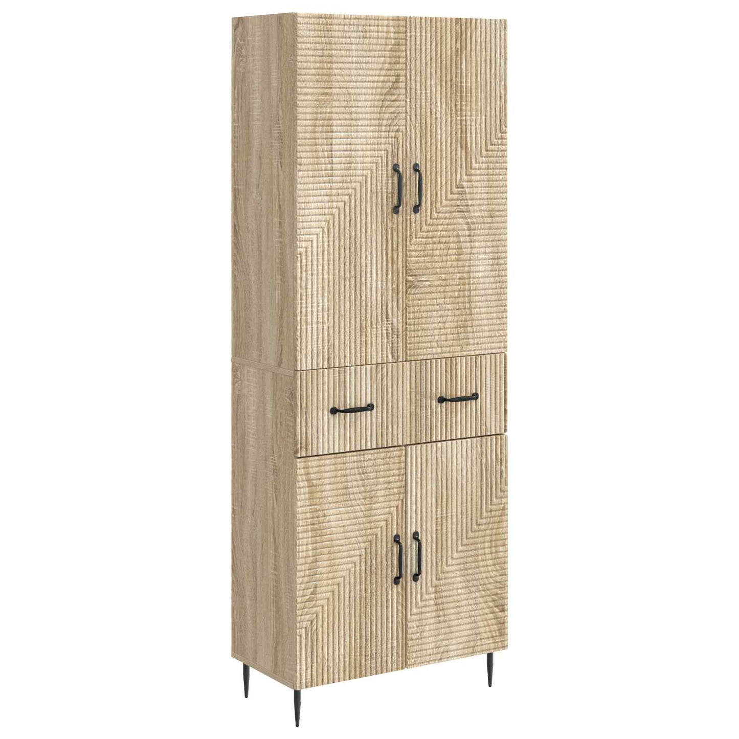 Cabinet Set 2 pcs Sonoma Oak 66 x 34.5 x 89.5 cm
