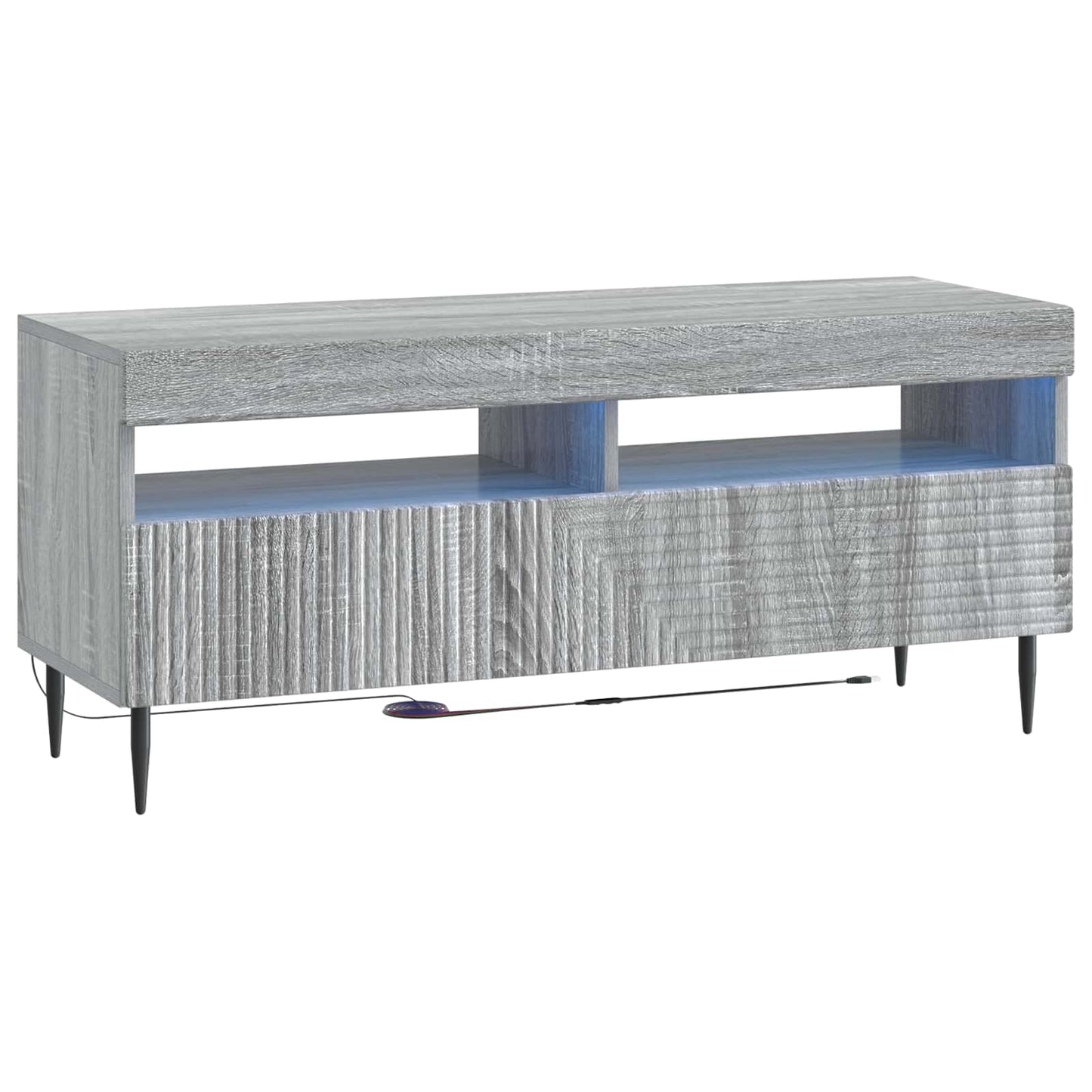 3 Piece LED TV Cabinet Grey Sonoma Engineered Wood