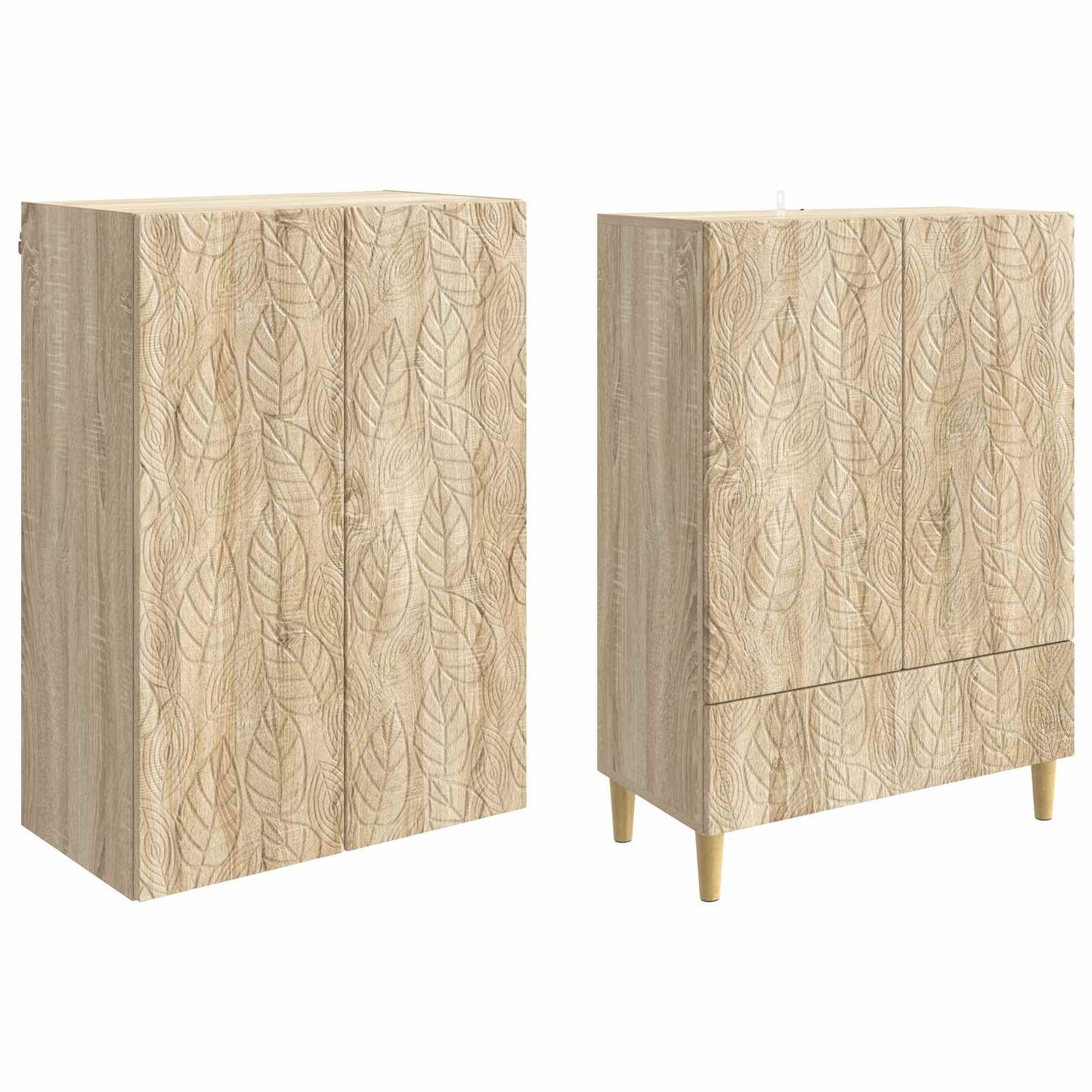 Cabinet Set 2 pcs Sonoma Oak Engineered Wood
