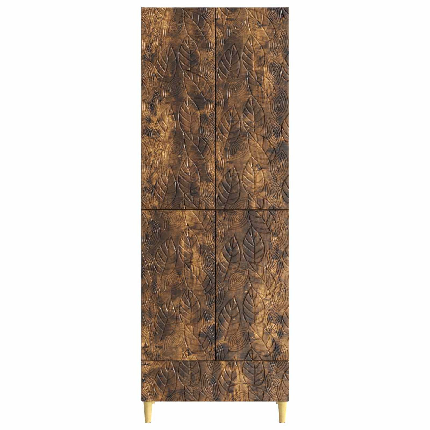Cabinet Set 2 pcs Smoked Oak Engineered Wood
