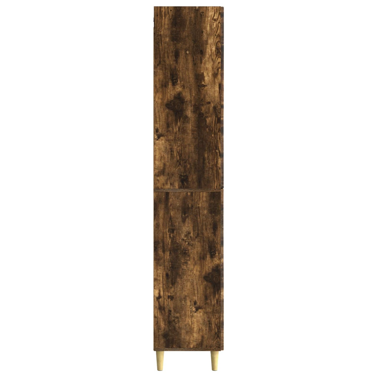 Cabinet Set 2 pcs Smoked Oak Engineered Wood