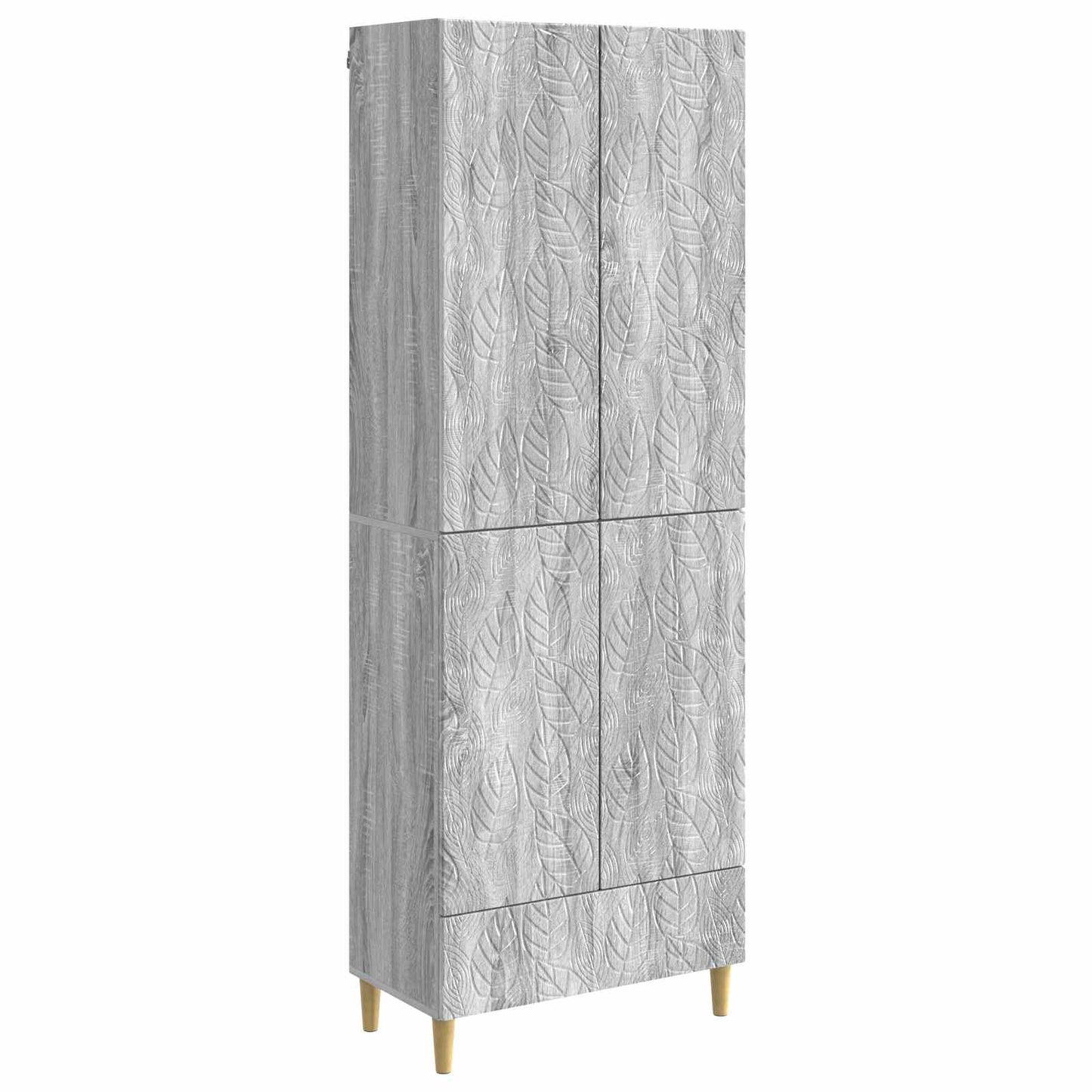 Cabinet Set 2 pcs Grey Sonoma Engineered Wood