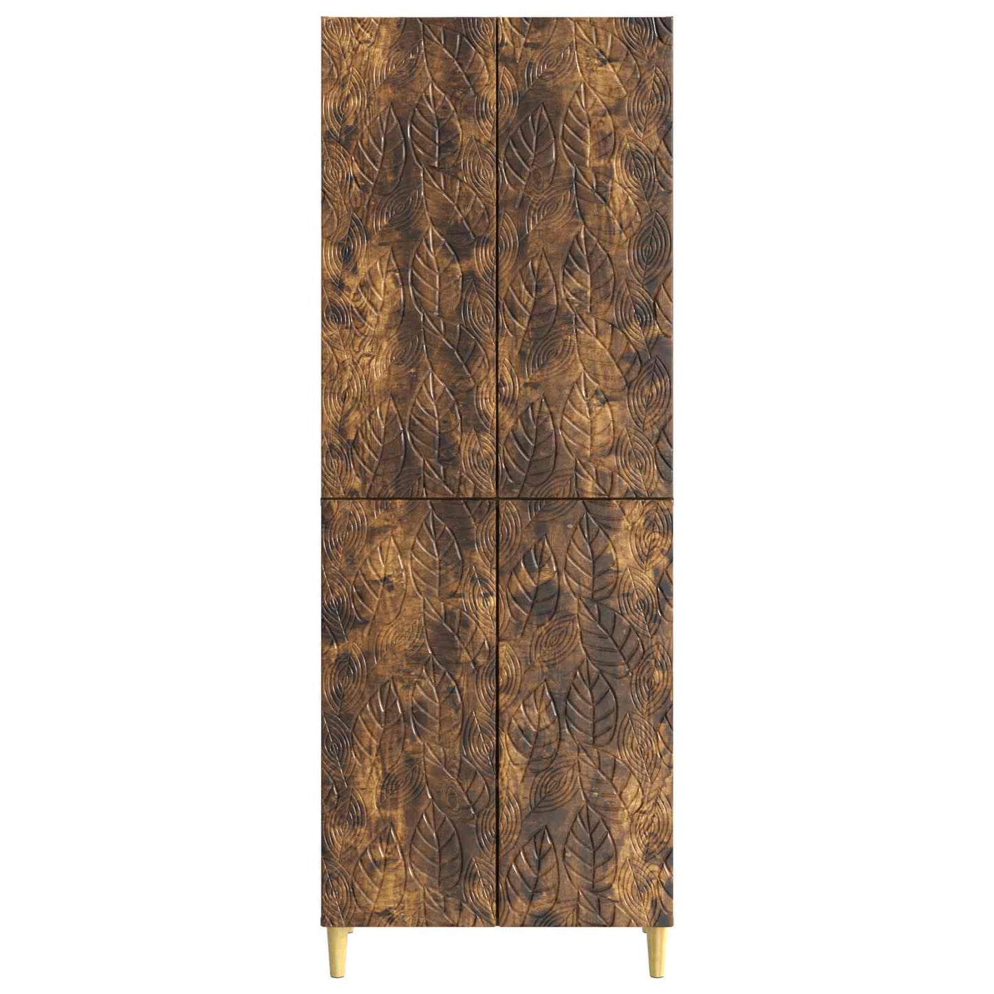 Cabinet Set 2 pcs Smoked Oak Engineered Wood
