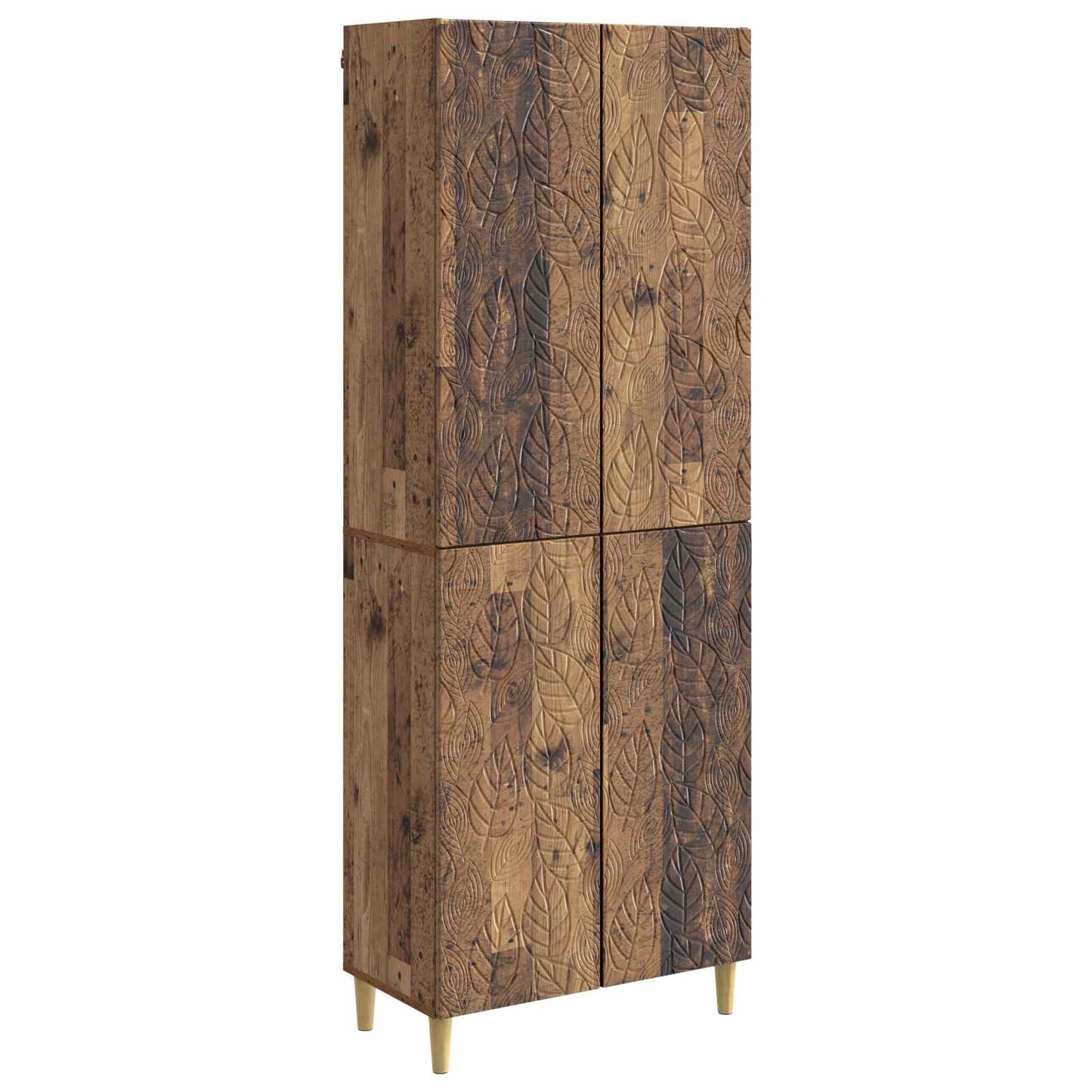 Cabinet Set 2 pcs Old Wood Engineered Wood