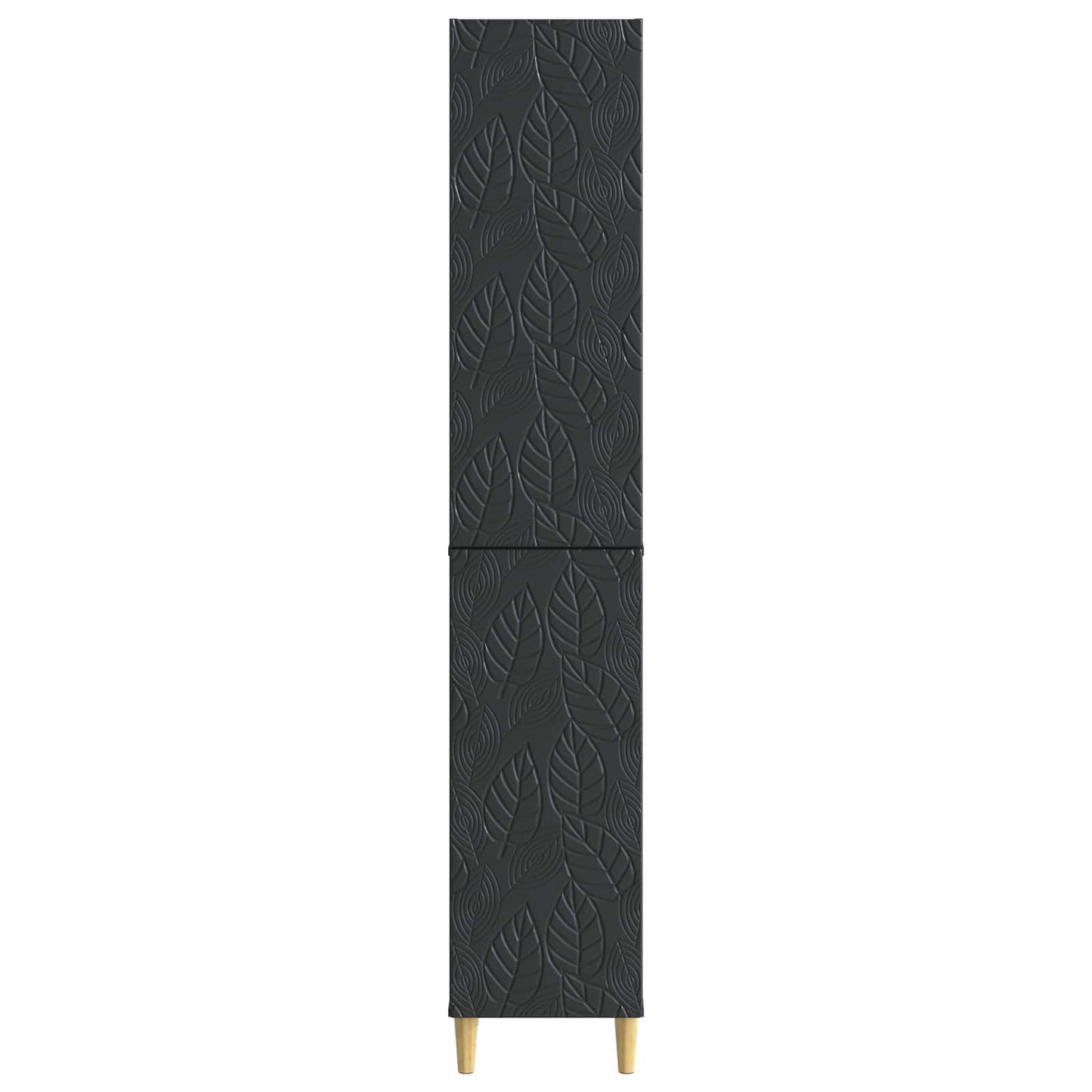 Cabinet Set 2 pcs Black Engineered Wood