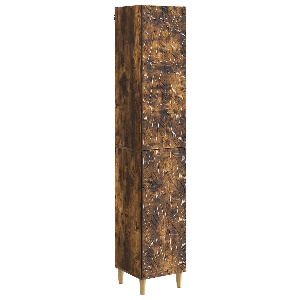 Cabinet Set 2 pcs Smoked Oak Engineered Wood
