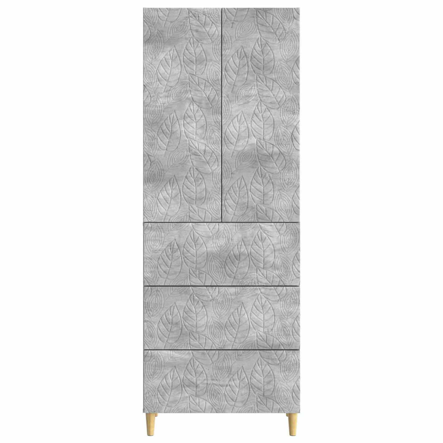 Cabinet Set 2 pcs Concrete Grey 66 x 34.5 x 90 cm