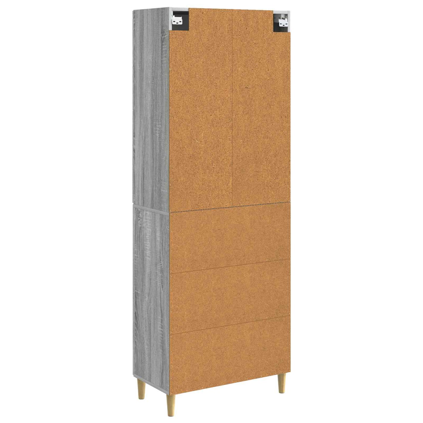 Cabinet Set 2 pcs 66 x 34.5 x 90 cm Engineered Wood Grey Sonoma