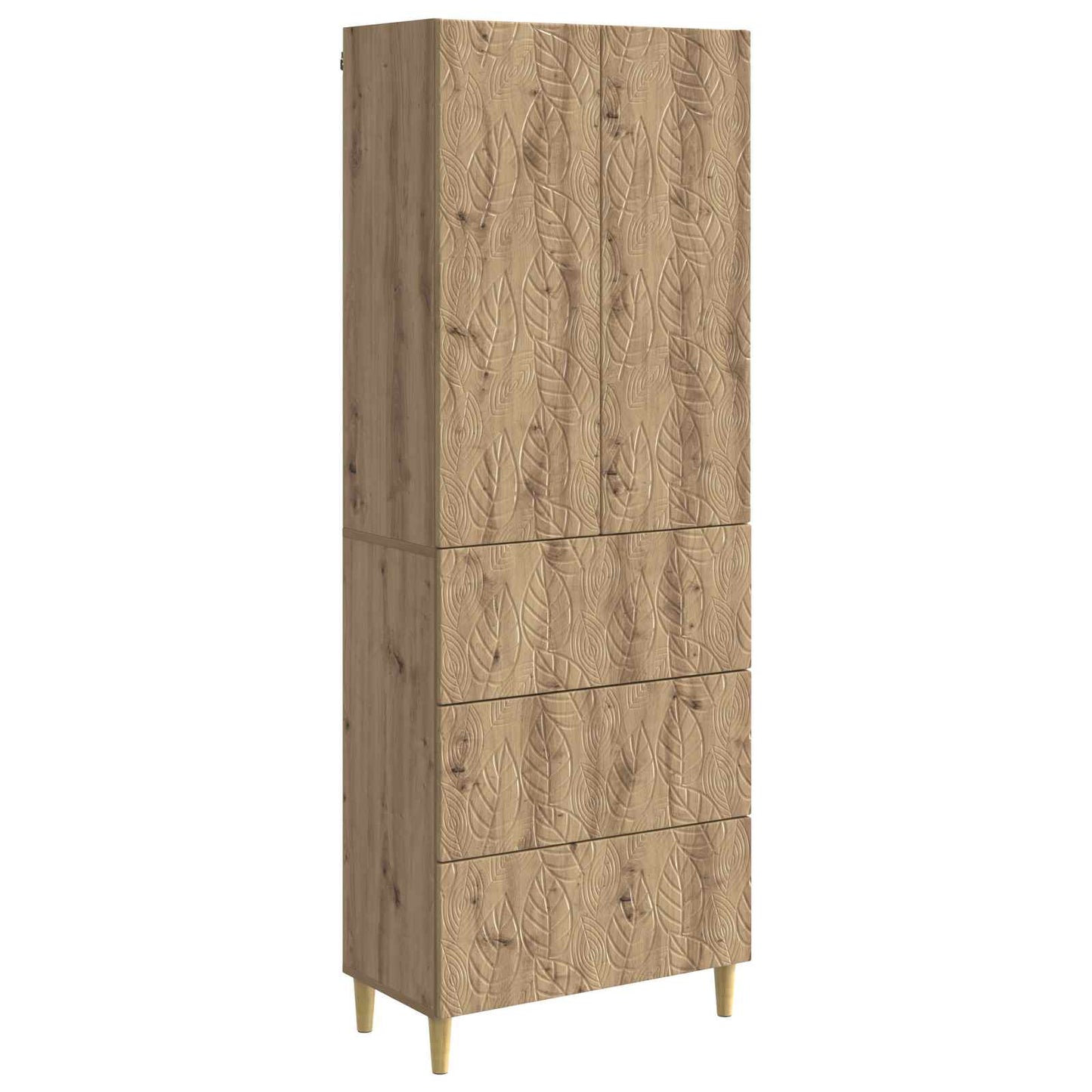 Cabinet Set 2 pcs Artisan Oak 66 x 34.5 x 90 cm Engineered Wood