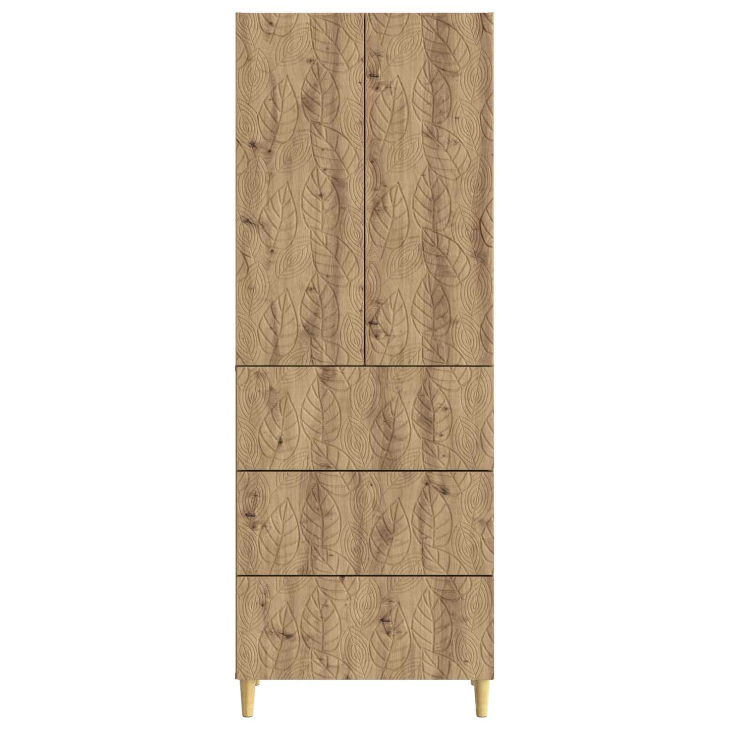 Cabinet Set 2 pcs Artisan Oak 66 x 34.5 x 90 cm Engineered Wood