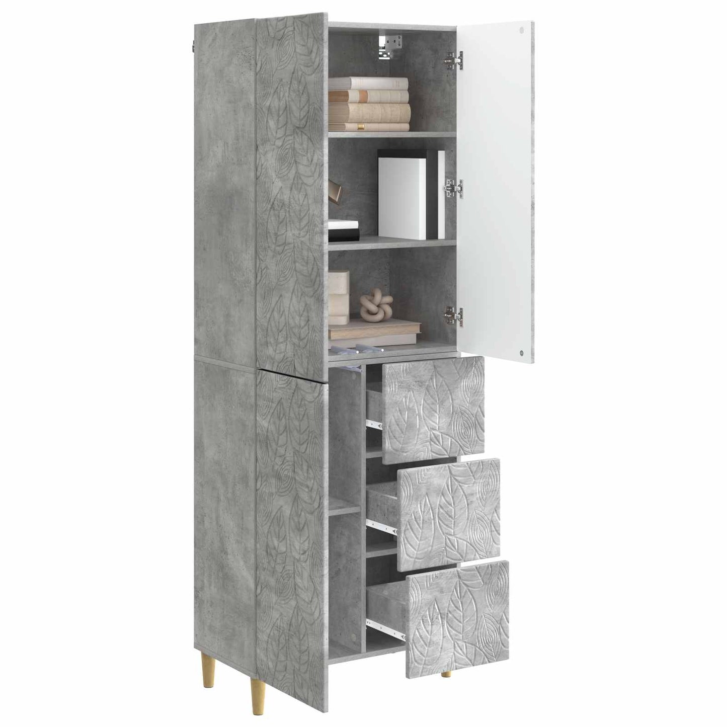 2 pcs Concrete Grey