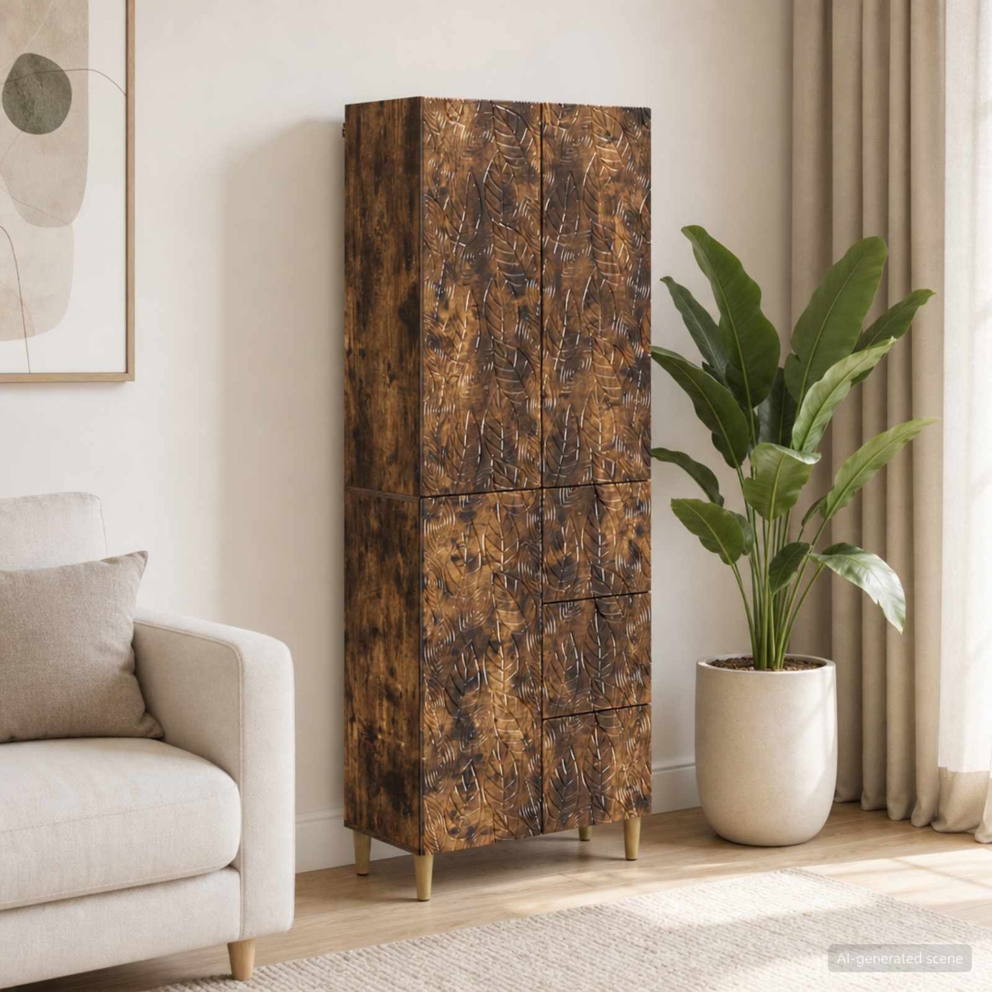 2 pcs Smoked Oak