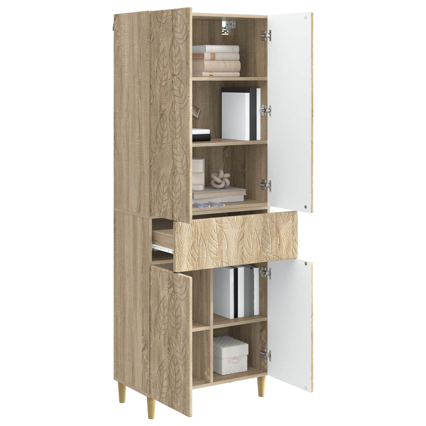 Cabinet Set 2 pcs Engineered Wood