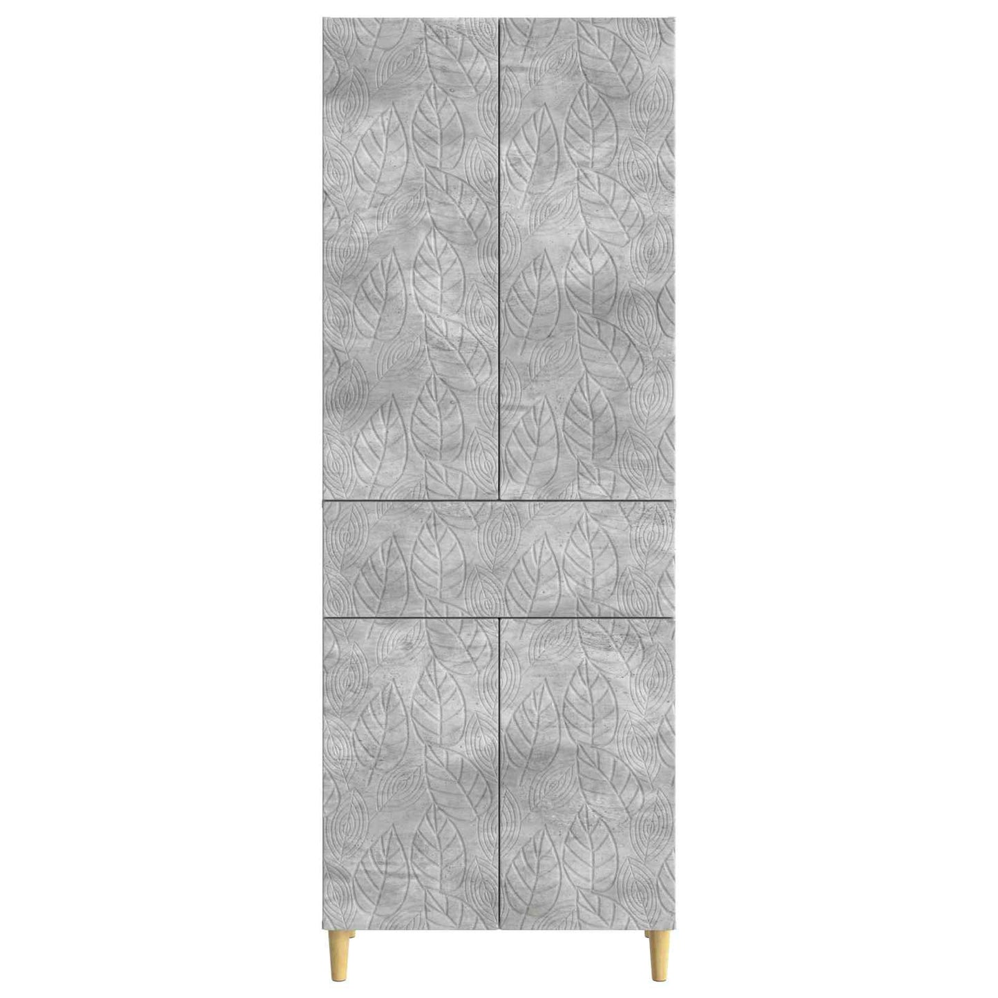 Cabinet Set 2 pcs Concrete Grey Engineered Wood