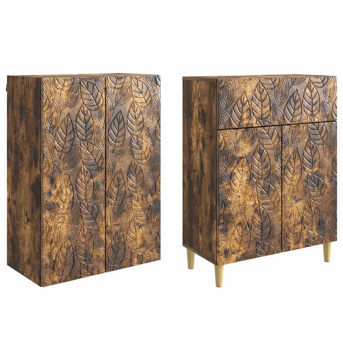 Cabinet Set 2 pcs Engineered Wood