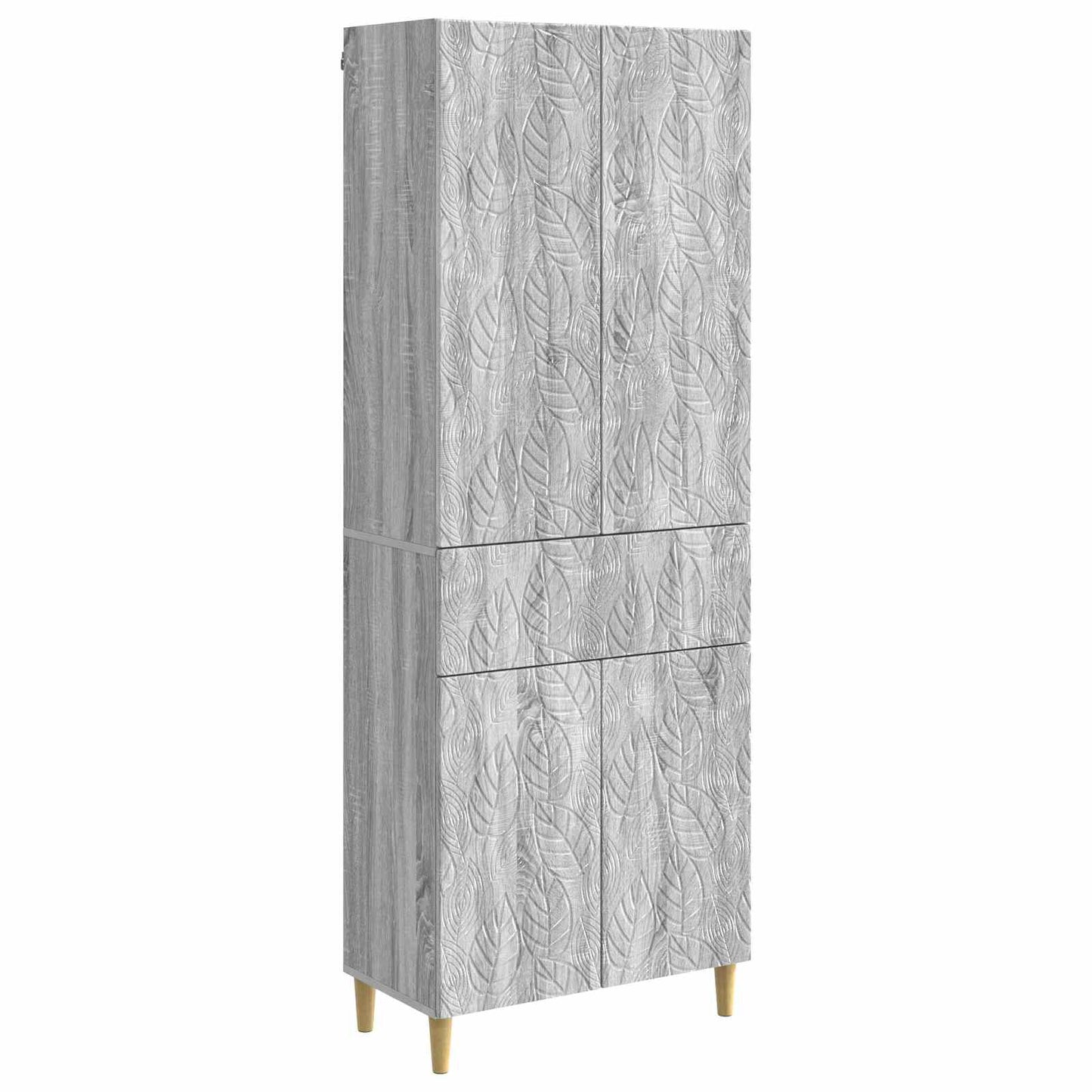 Cabinet Set 2 pcs Grey Sonoma Engineered Wood