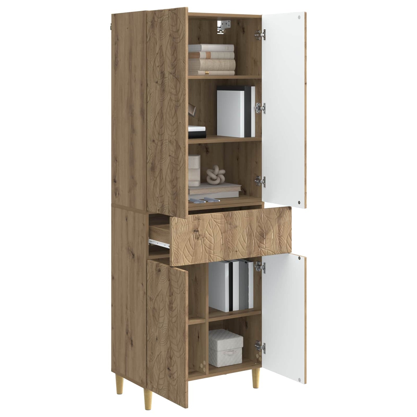 Cabinet Set 2 pcs Engineered Wood