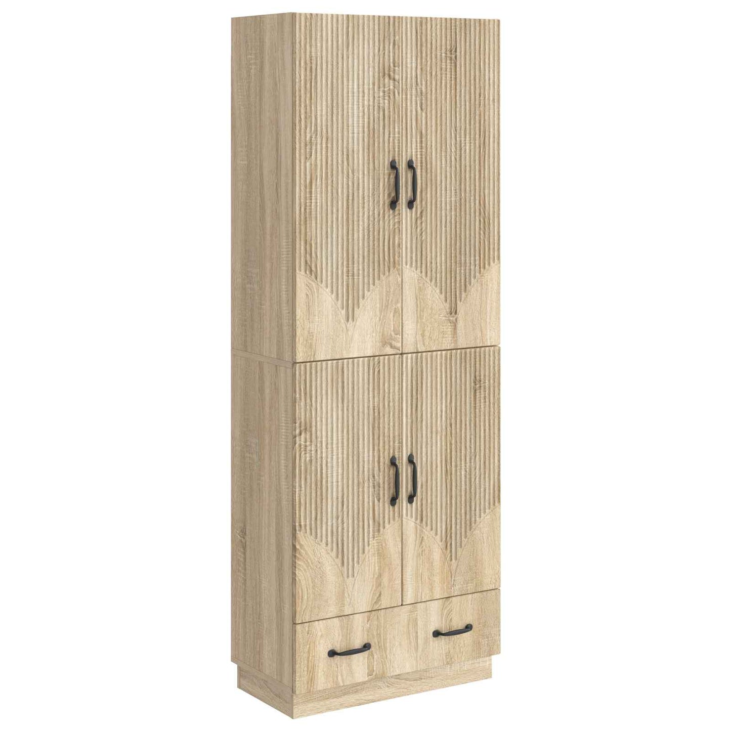 Cabinet Set 2 pcs Sonoma Oak Engineered Wood