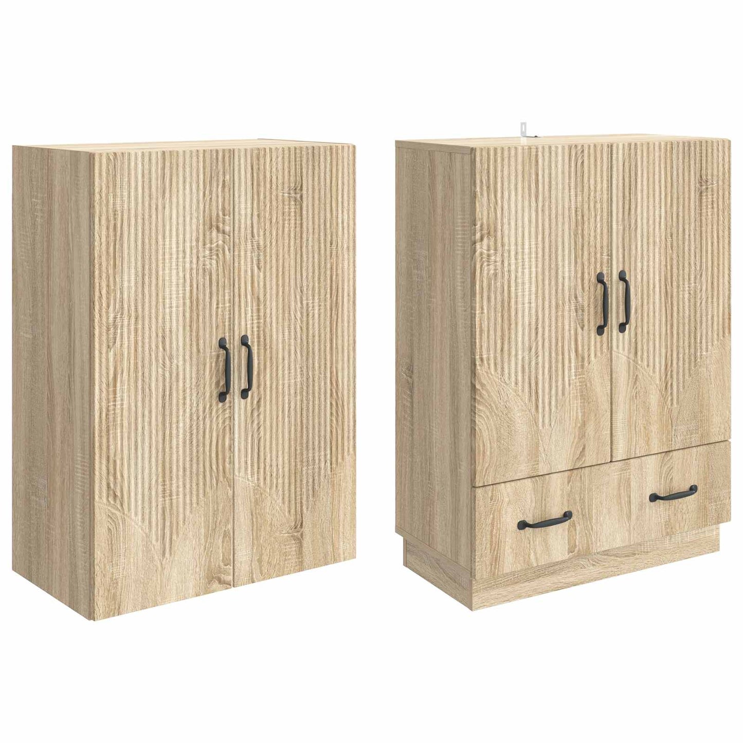 Cabinet Set 2 pcs Sonoma Oak Engineered Wood