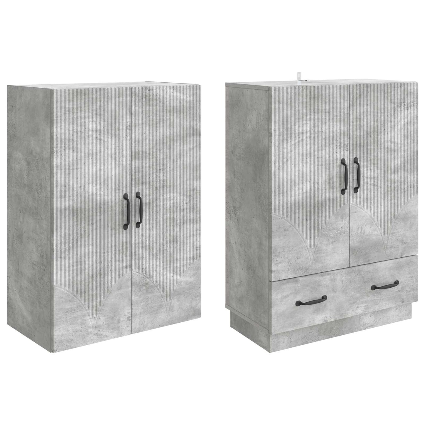 Cabinet Set 2 pcs Engineered Wood