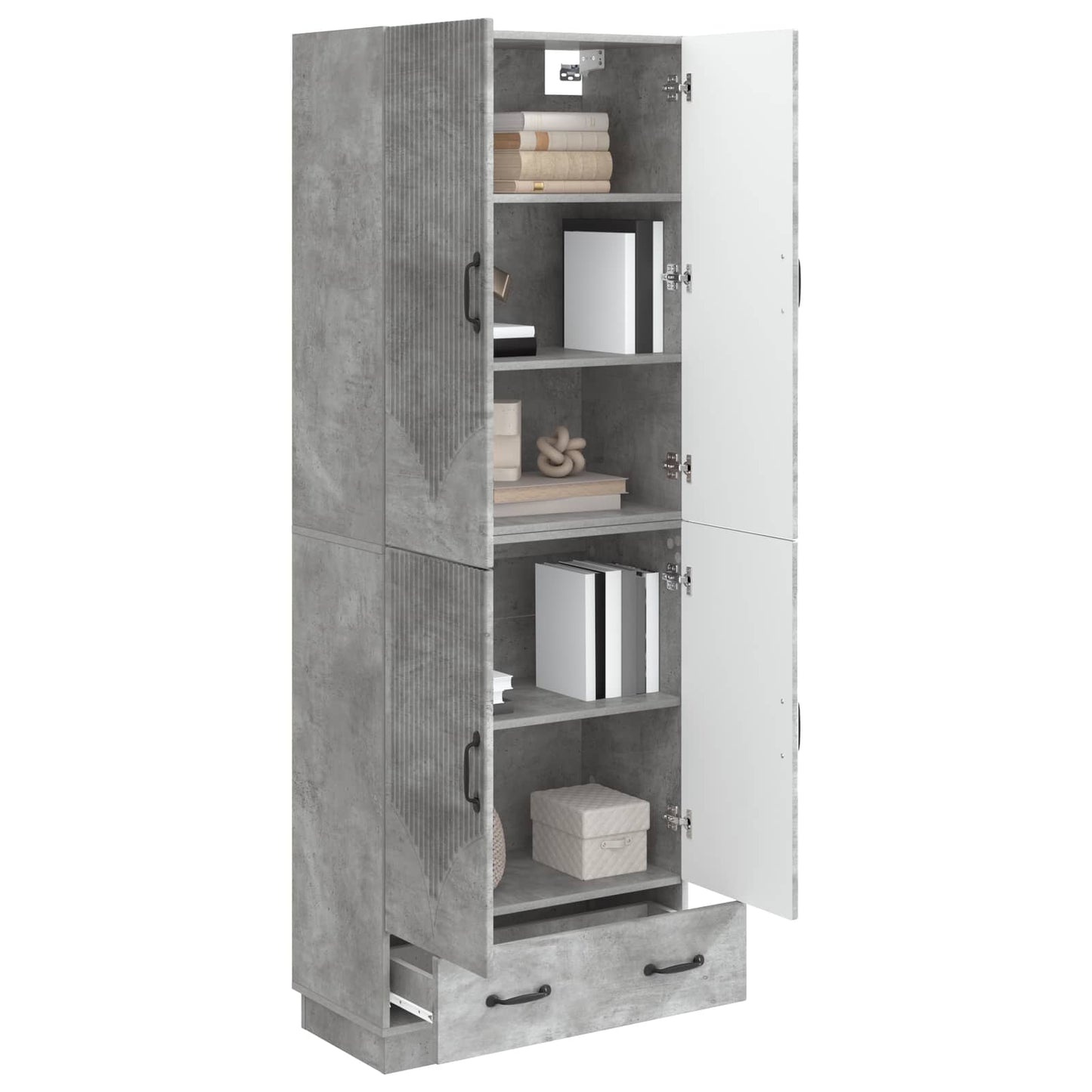 Cabinet Set 2 pcs Engineered Wood