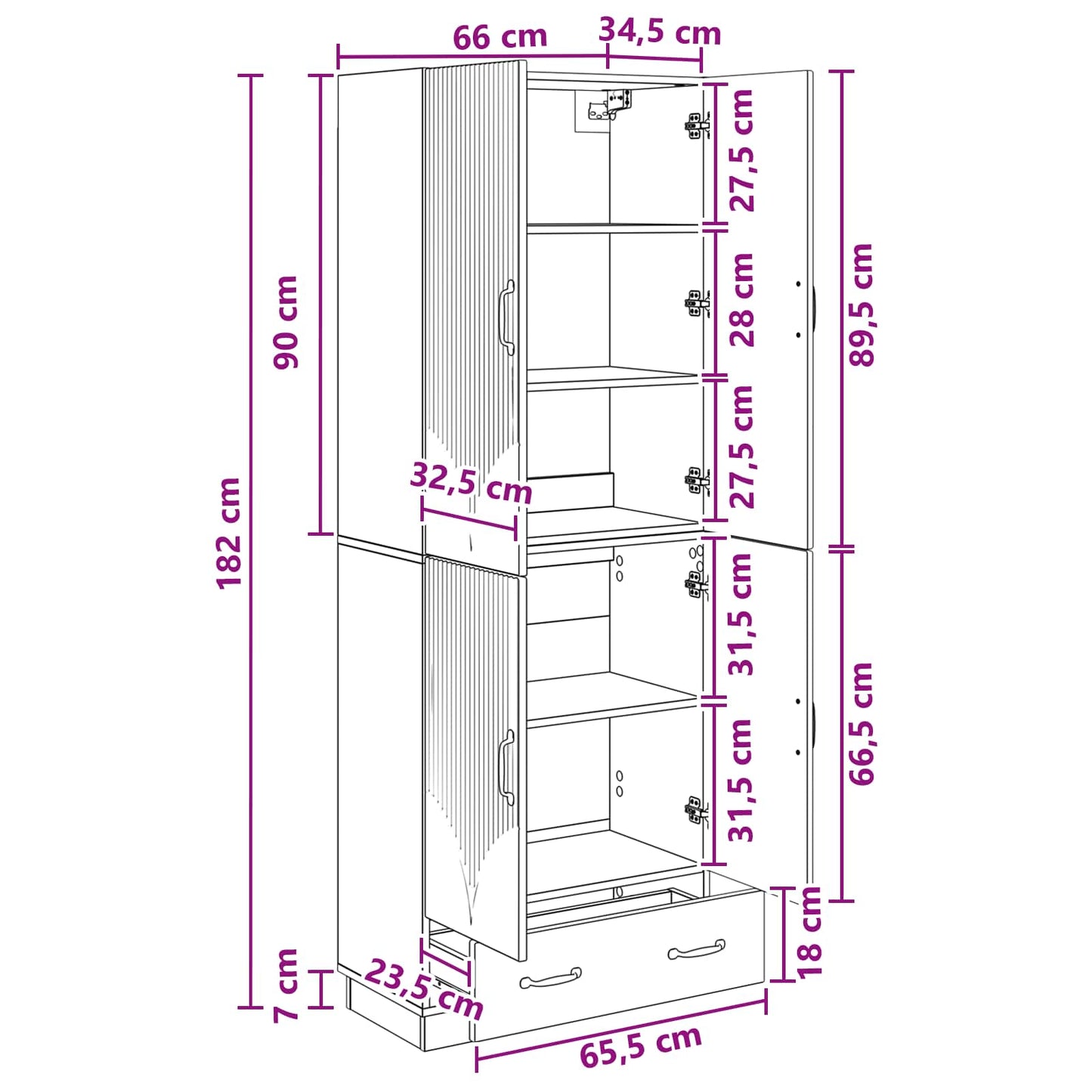 Cabinet Set 2 pcs Engineered Wood