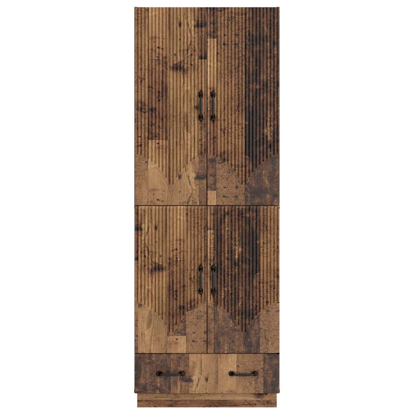 Cabinet Set 2 pcs Old Wood Engineered Wood
