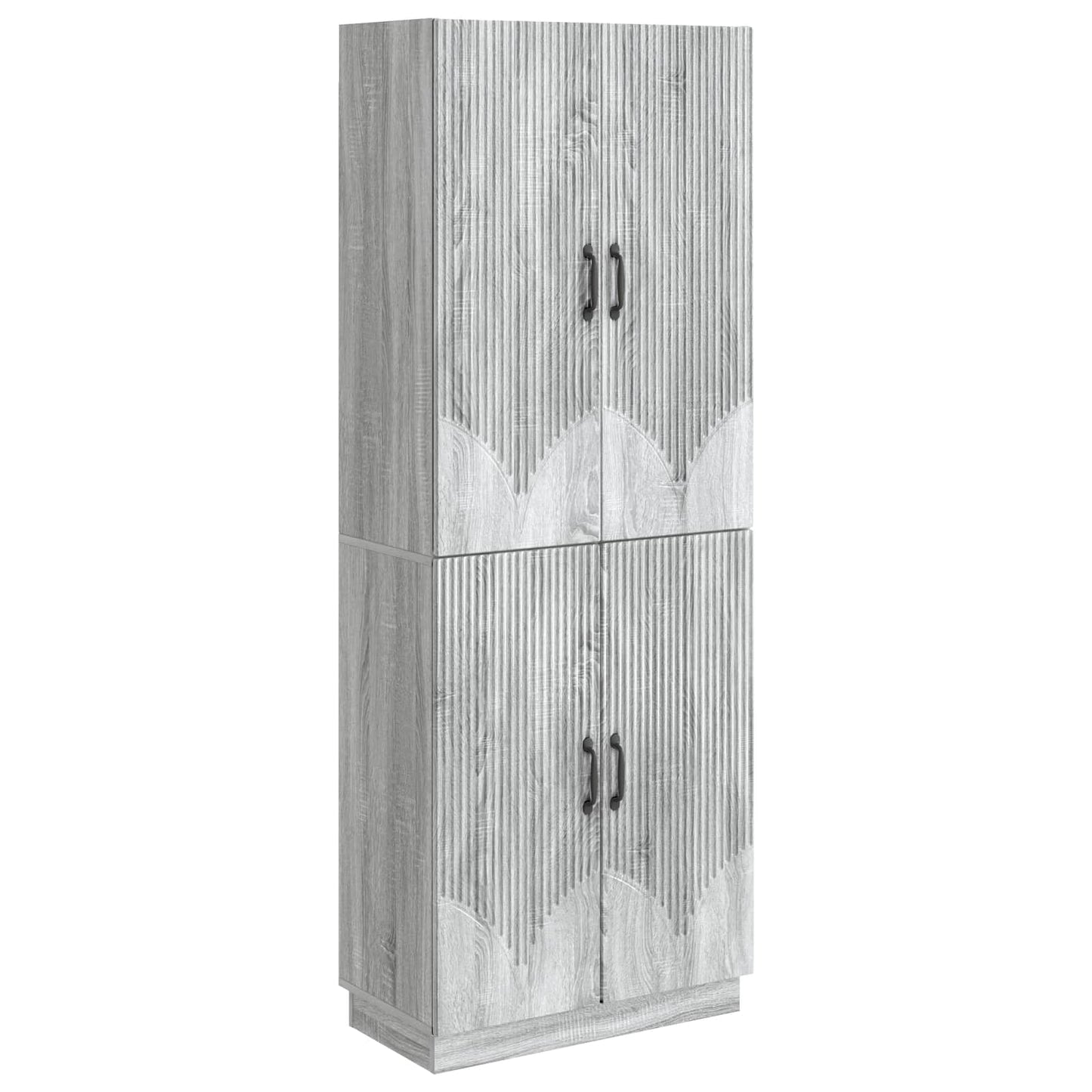 Cabinet Set 2 pcs Grey Sonoma Engineered Wood