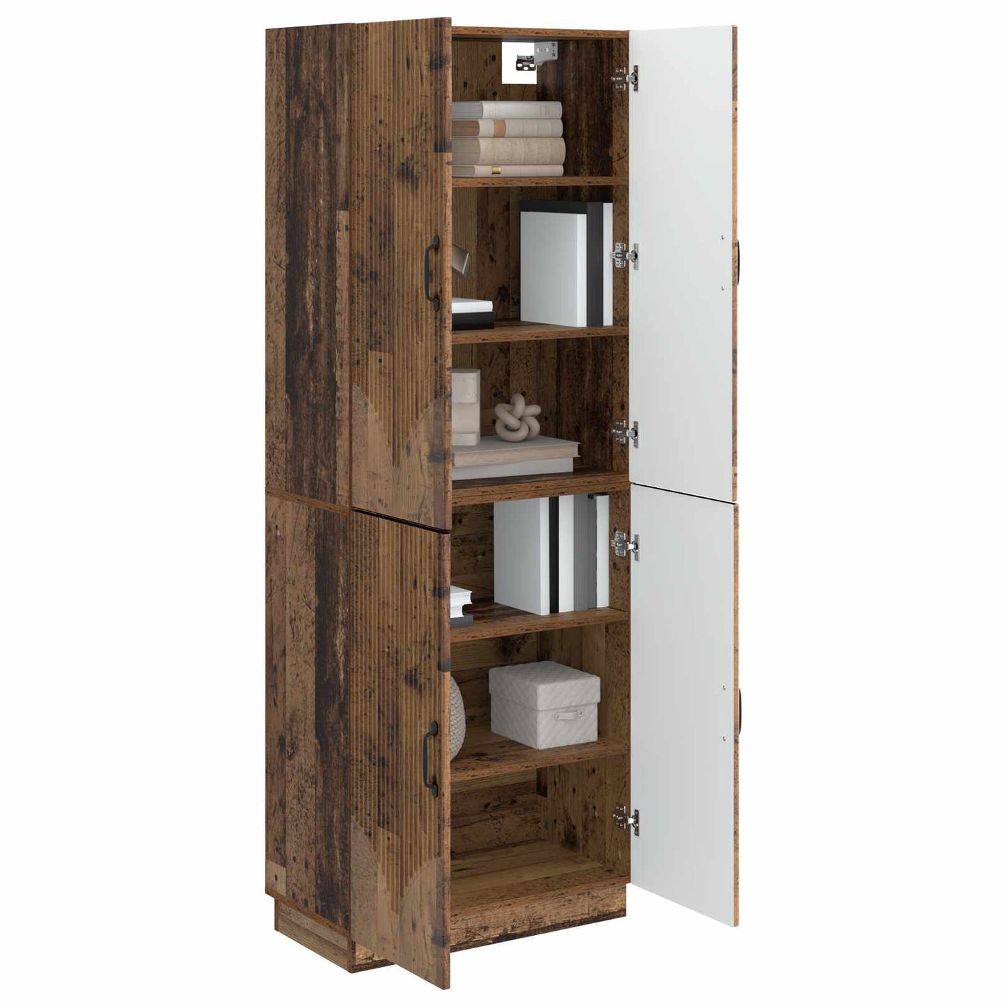 Cabinet Set 2 pcs Old Wood Engineered Wood