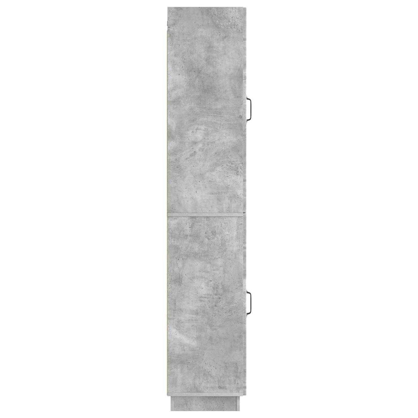Cabinet Set 2 pcs Concrete Grey Engineered Wood