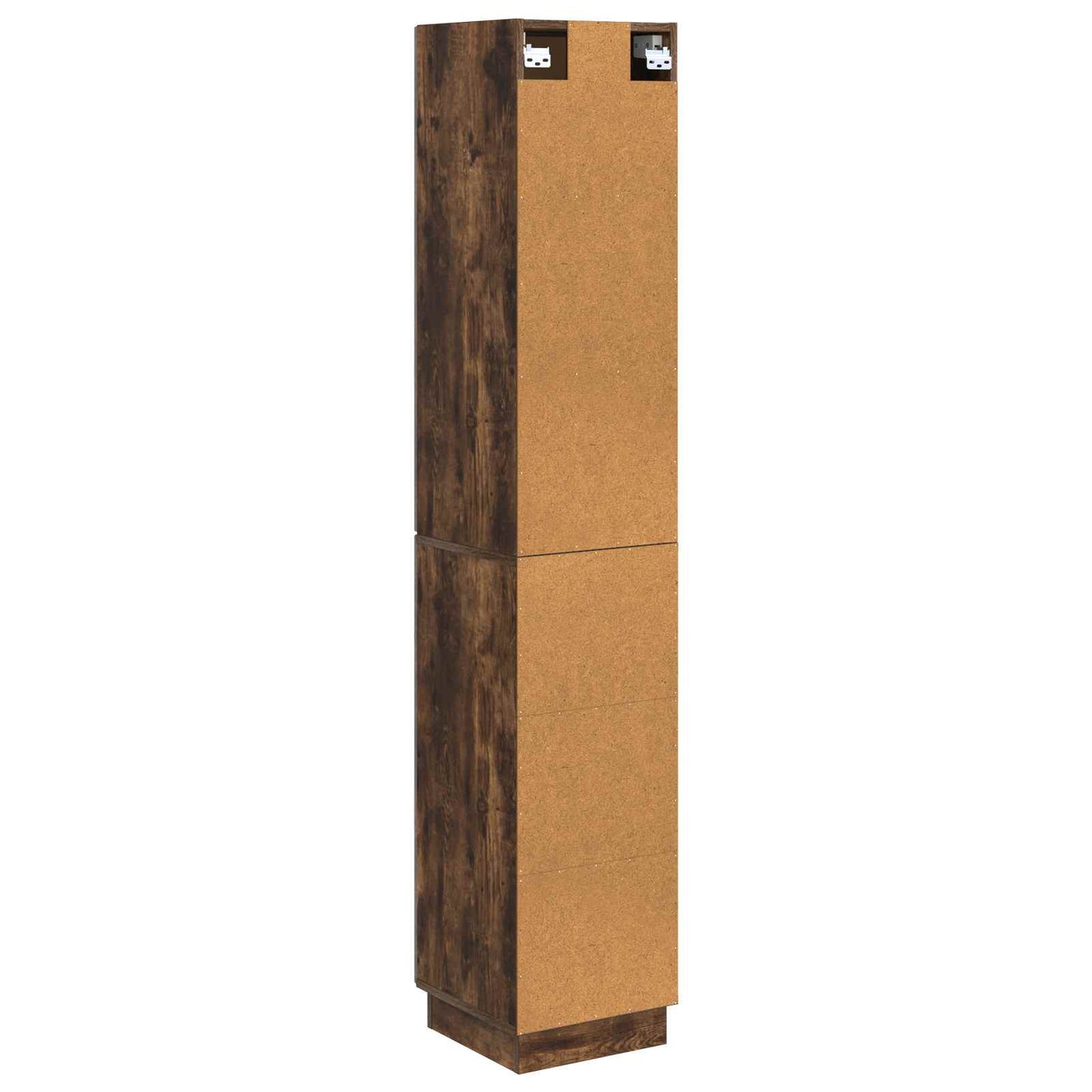 Cabinet Set 2 pcs Smoked Oak Engineered Wood