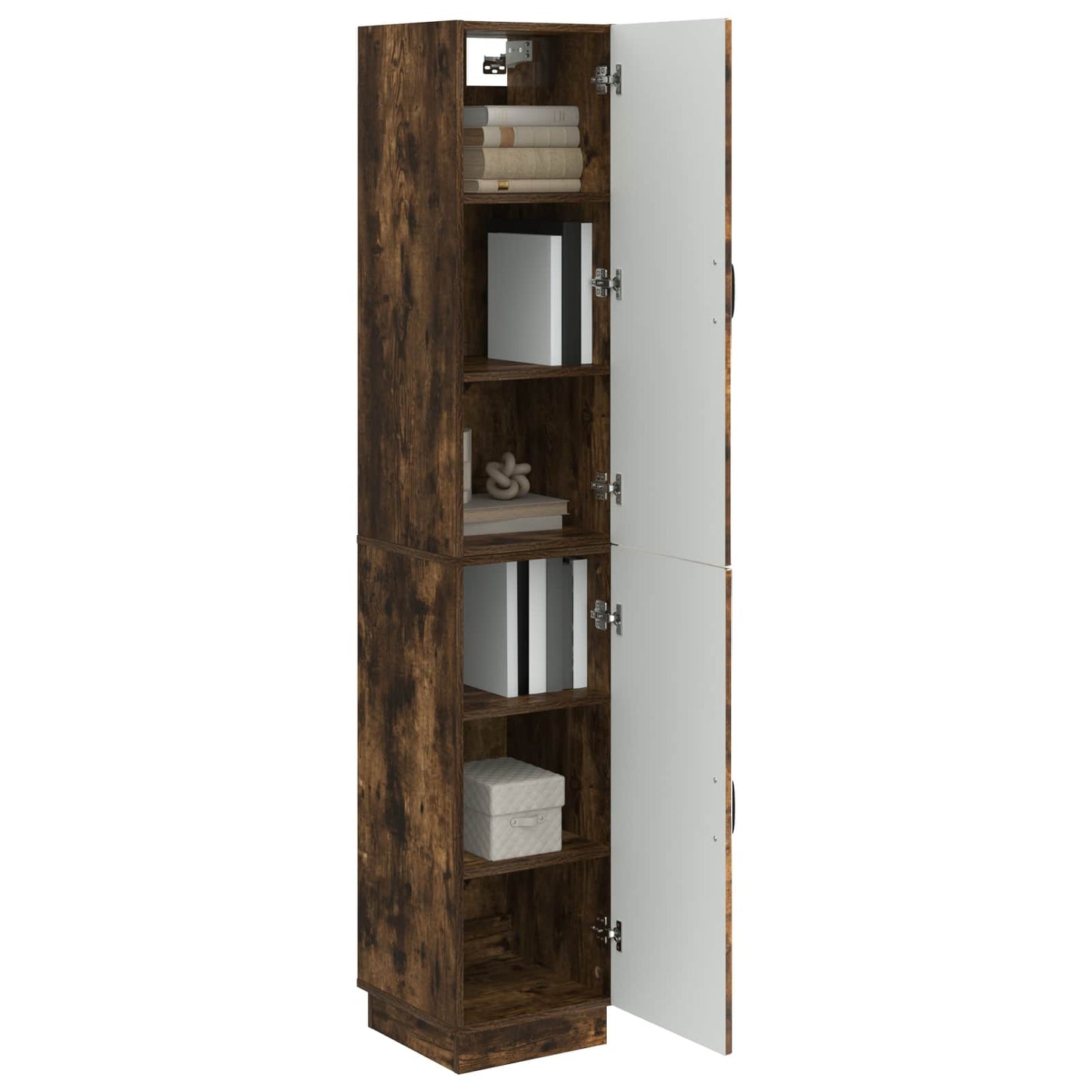 Cabinet Set 2 pcs Smoked Oak Engineered Wood