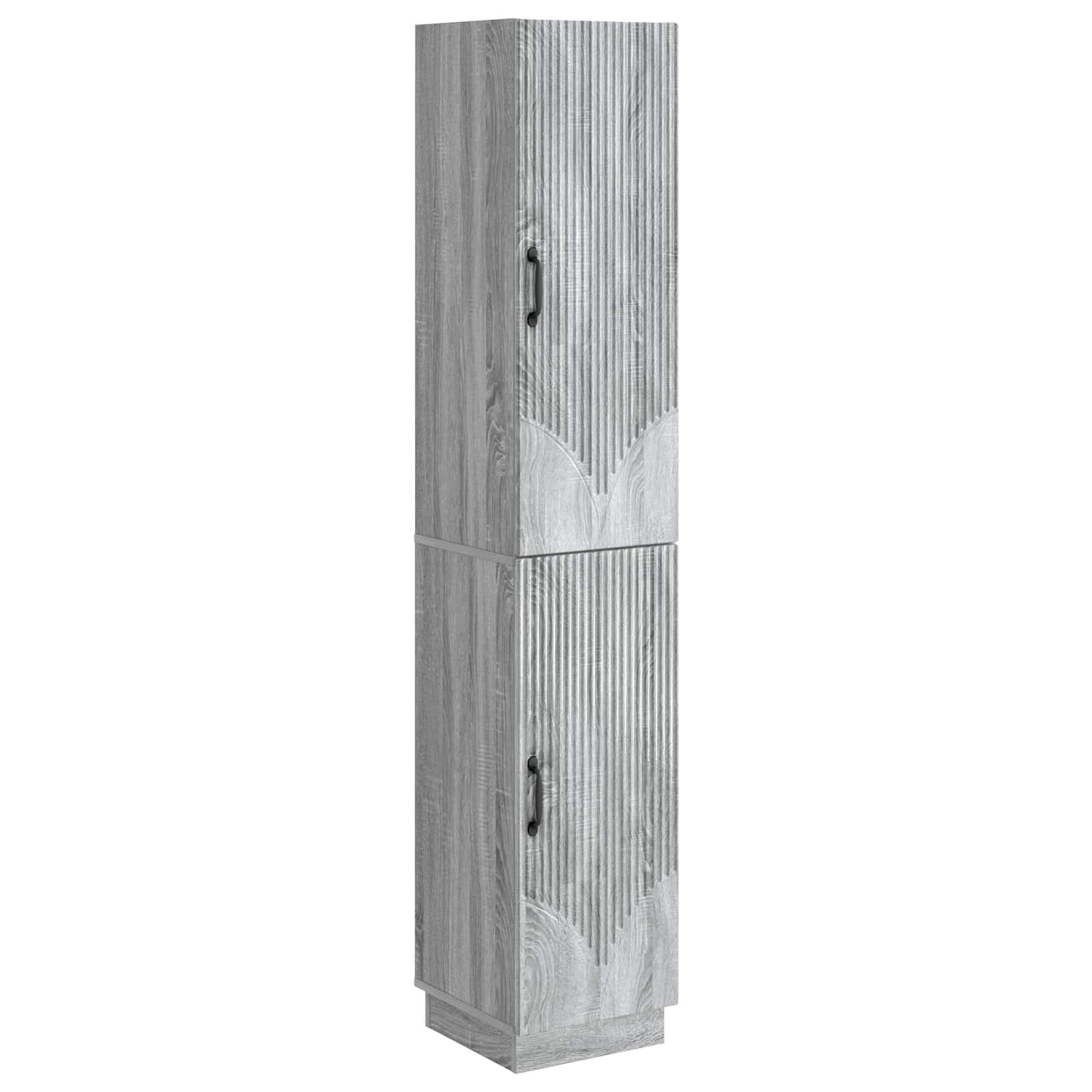 Cabinet Set 2 pcs Grey Sonoma Engineered Wood