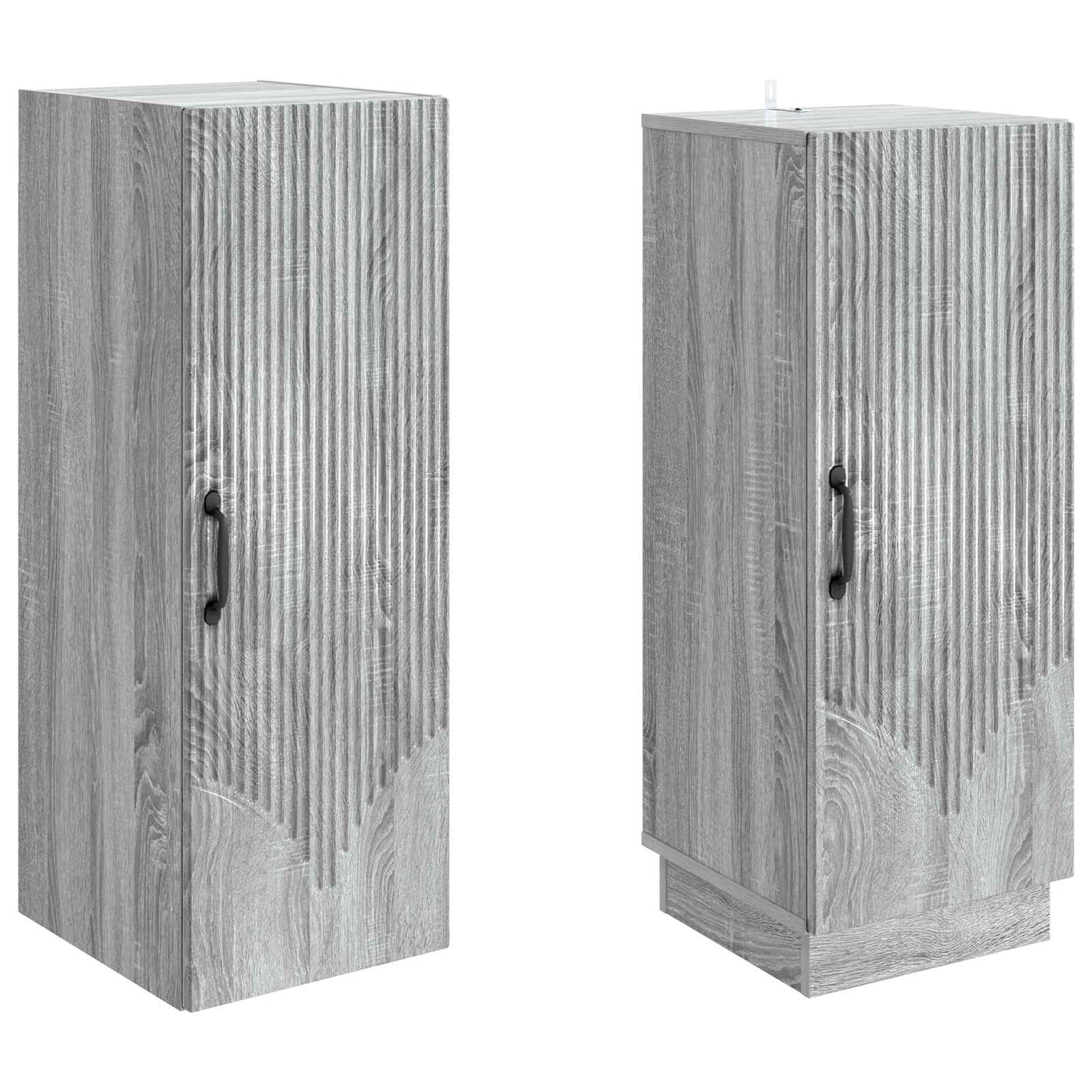 Cabinet Set 2 pcs Grey Sonoma Engineered Wood