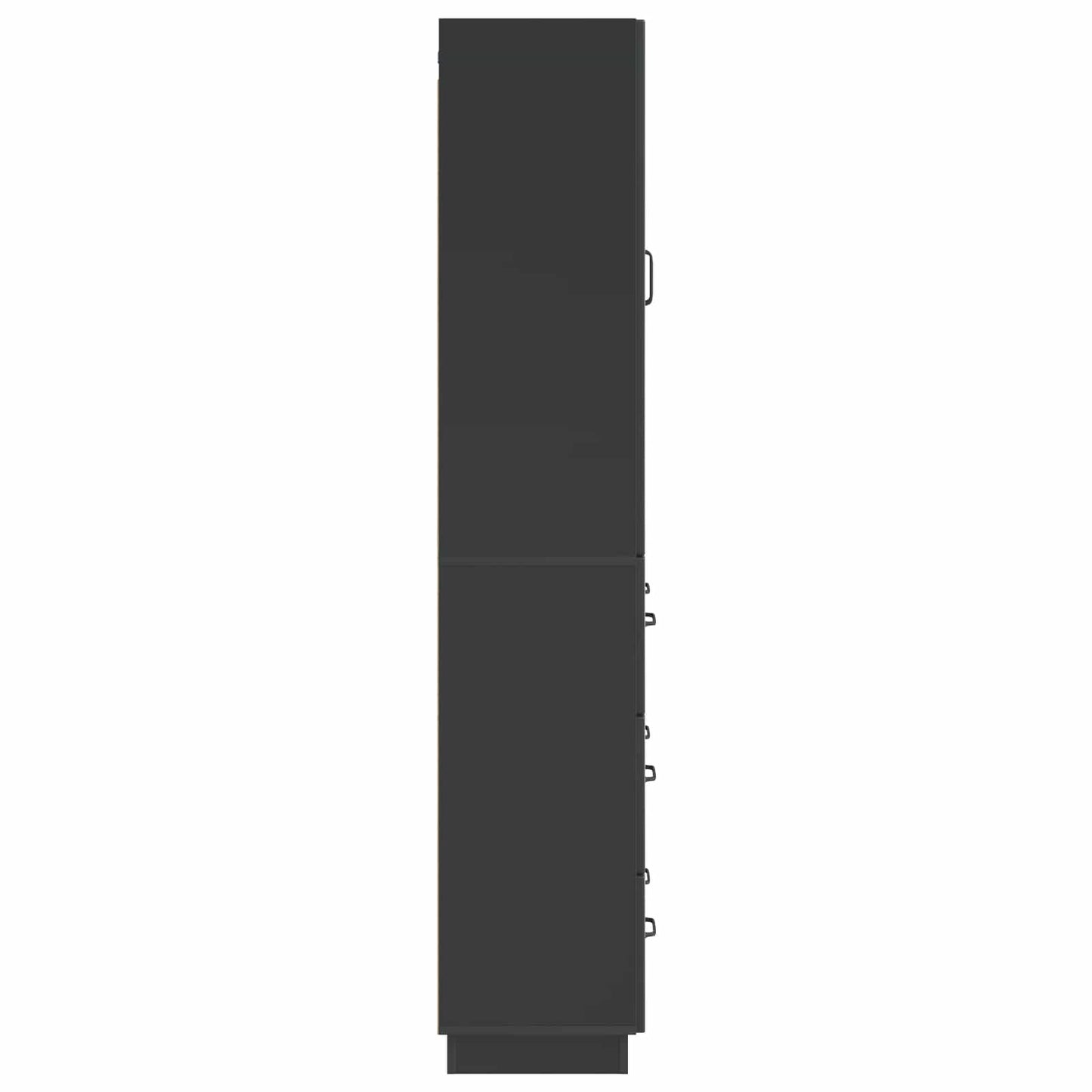 Cabinet Set 2 pcs 66 x 34.5 x 87 cm Engineered Wood Black