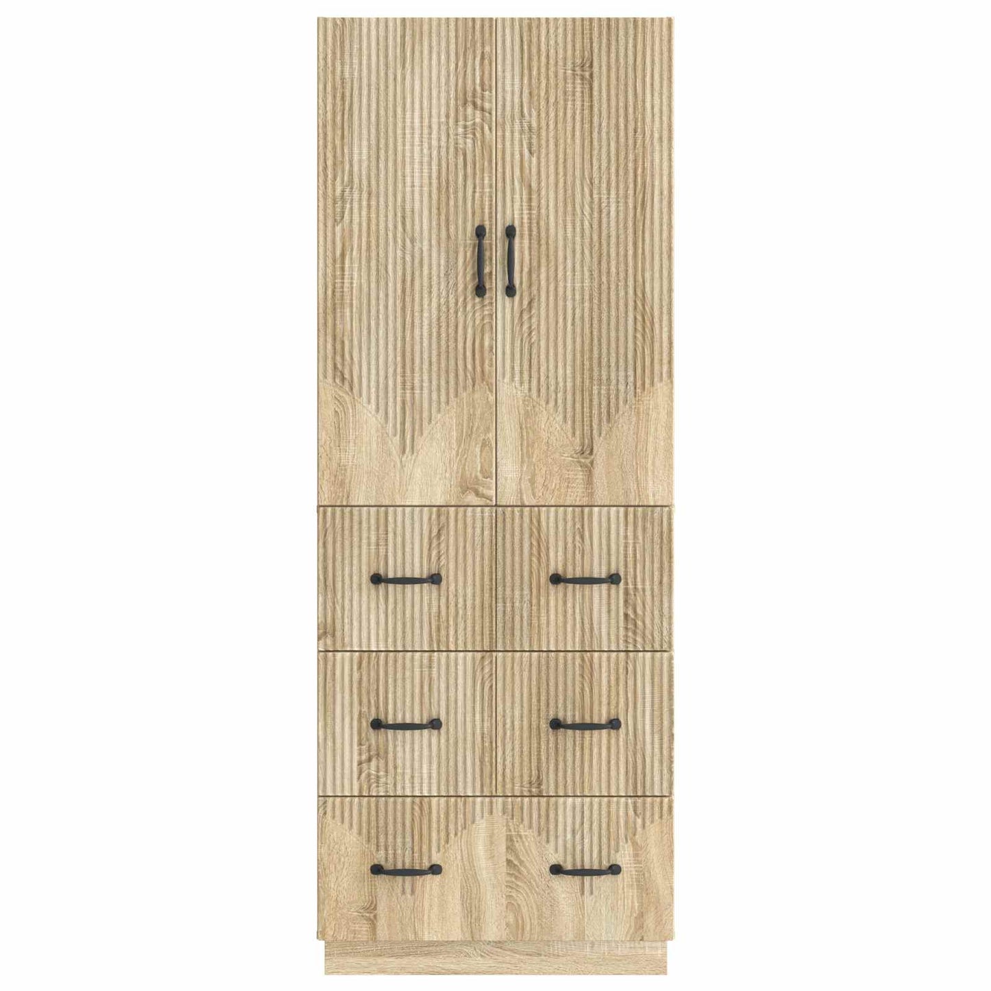 Cabinet Set 2 pcs Sonoma Oak 66 x 34.5 x 87 cm Engineered Wood
