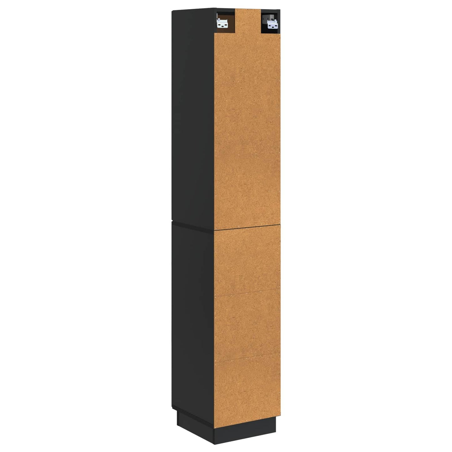 Cabinet Set 2 pcs Black 33 x 34.5 x 87 cm Engineered Wood