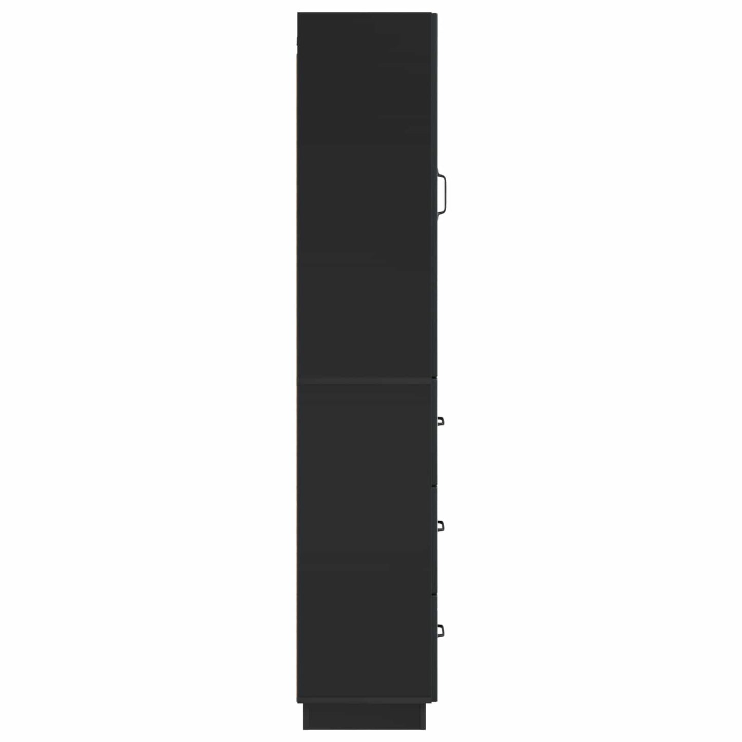 Cabinet Set 2 pcs Black 33 x 34.5 x 87 cm Engineered Wood
