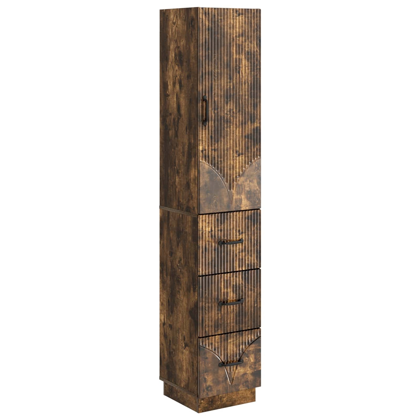 Cabinet Set 2 pcs Smoked Oak 33 x 34.5 x 87 cm Engineered Wood