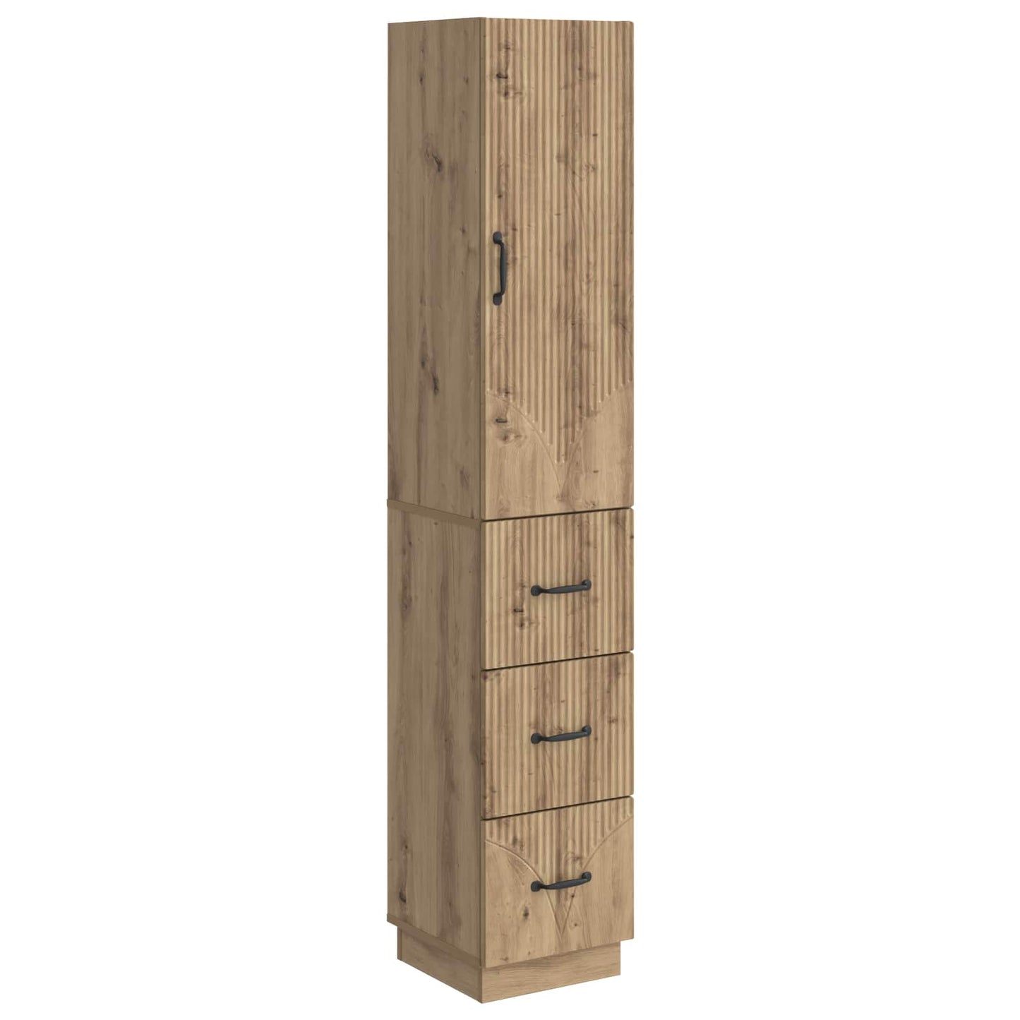 Cabinet Set 2 pcs 33 x 34.5 x 87 cm Engineered Wood Artisan Oak