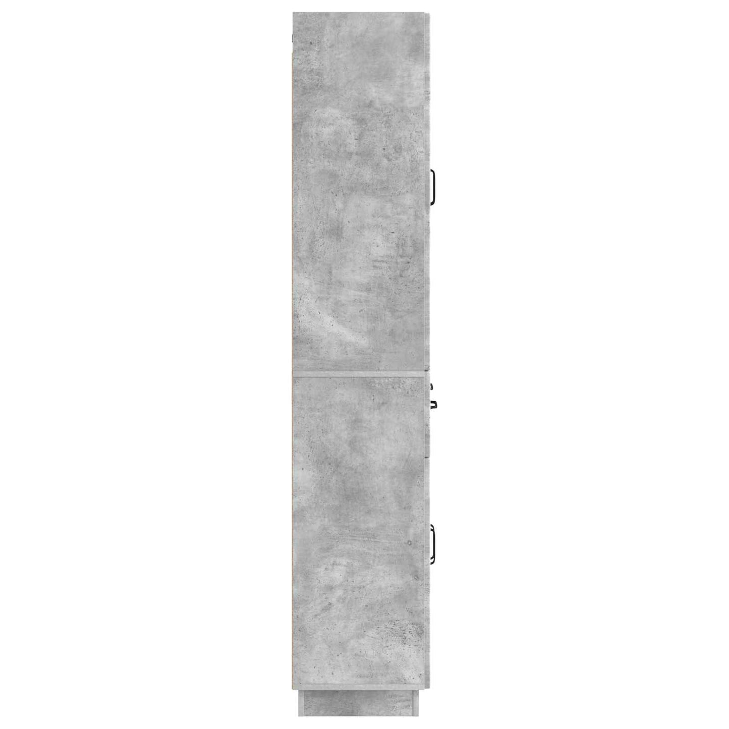 Cabinet Set 2 pcs Concrete Grey Engineered Wood