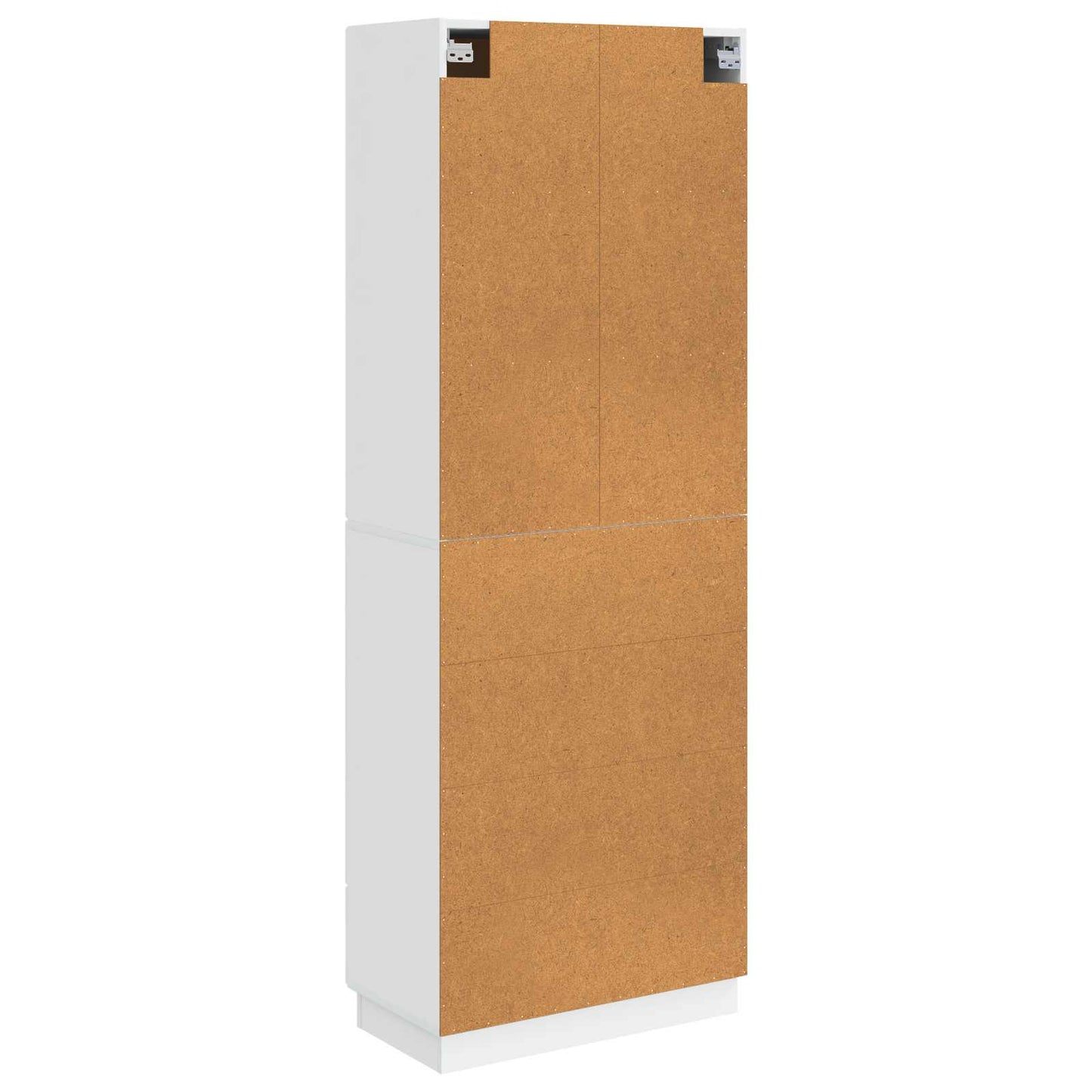 Cabinet Set 2 pcs High Gloss White Engineered Wood