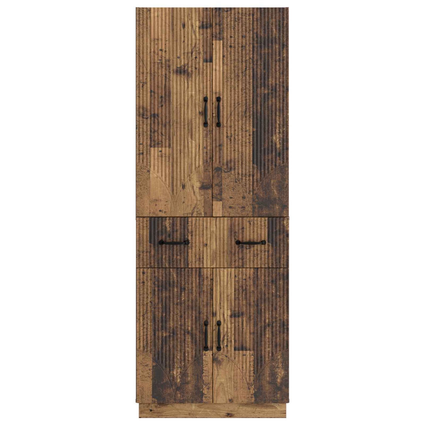 Cabinet Set 2 pcs Old Wood Engineered Wood