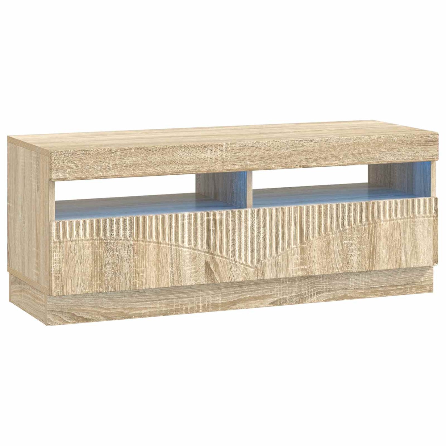 5 Piece LED TV Cabinet Sonoma Oak Engineered Wood