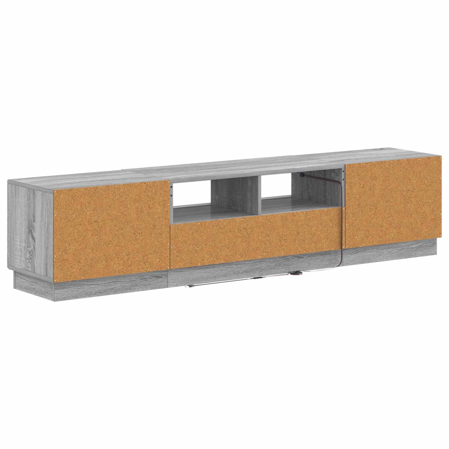 5 Piece LED TV Cabinet Grey Sonoma Engineered Wood
