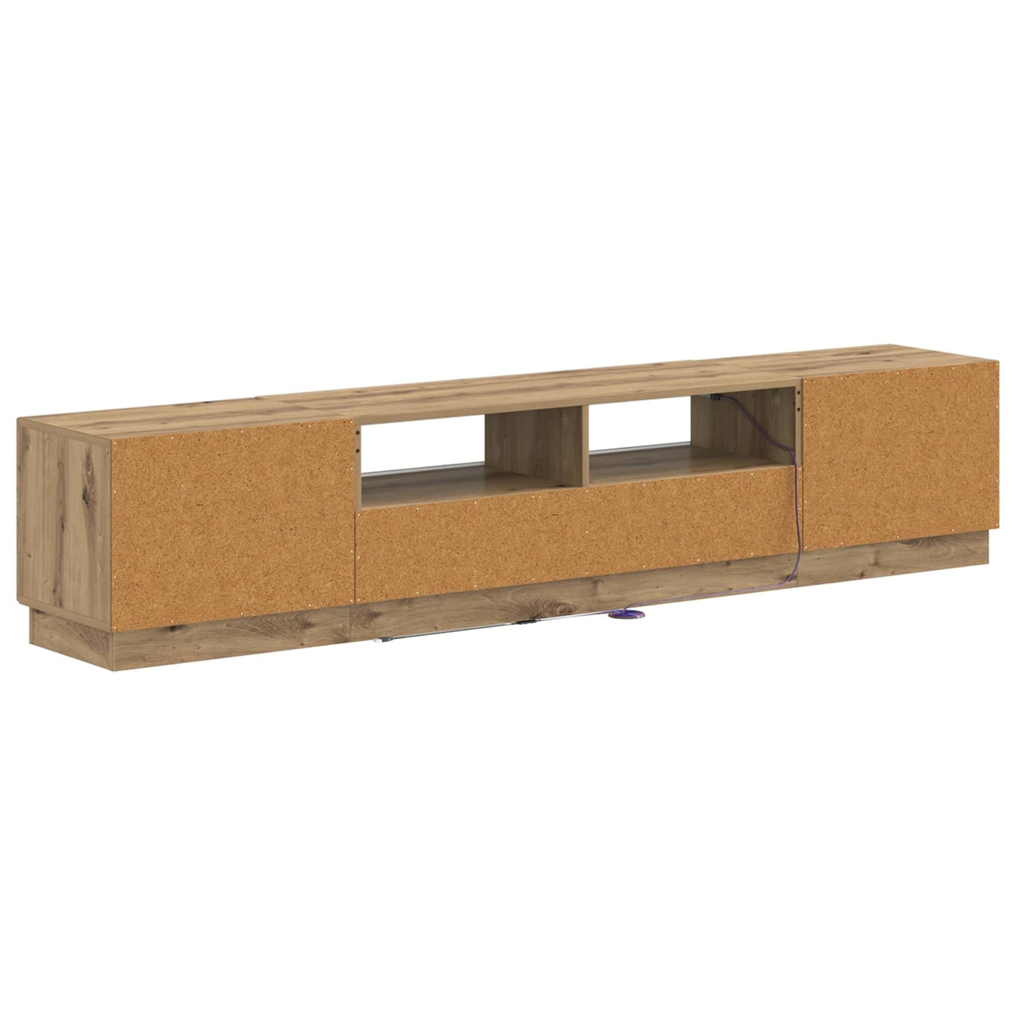 5 Piece LED TV Cabinet Artisan Oak Engineered Wood