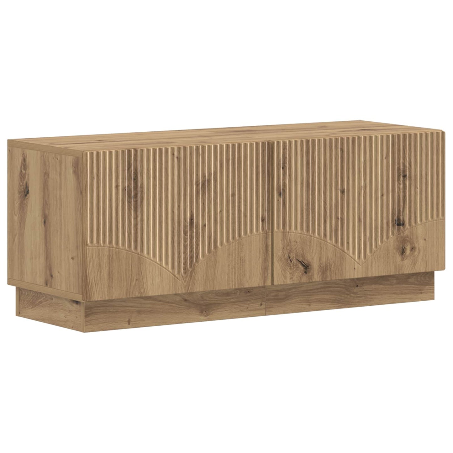 5 Piece LED TV Cabinet Artisan Oak Engineered Wood