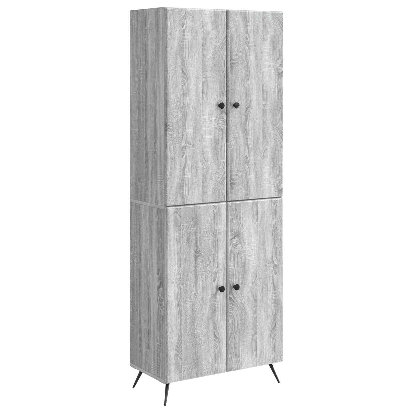 Cabinet Set 2 pcs Grey Sonoma Engineered Wood