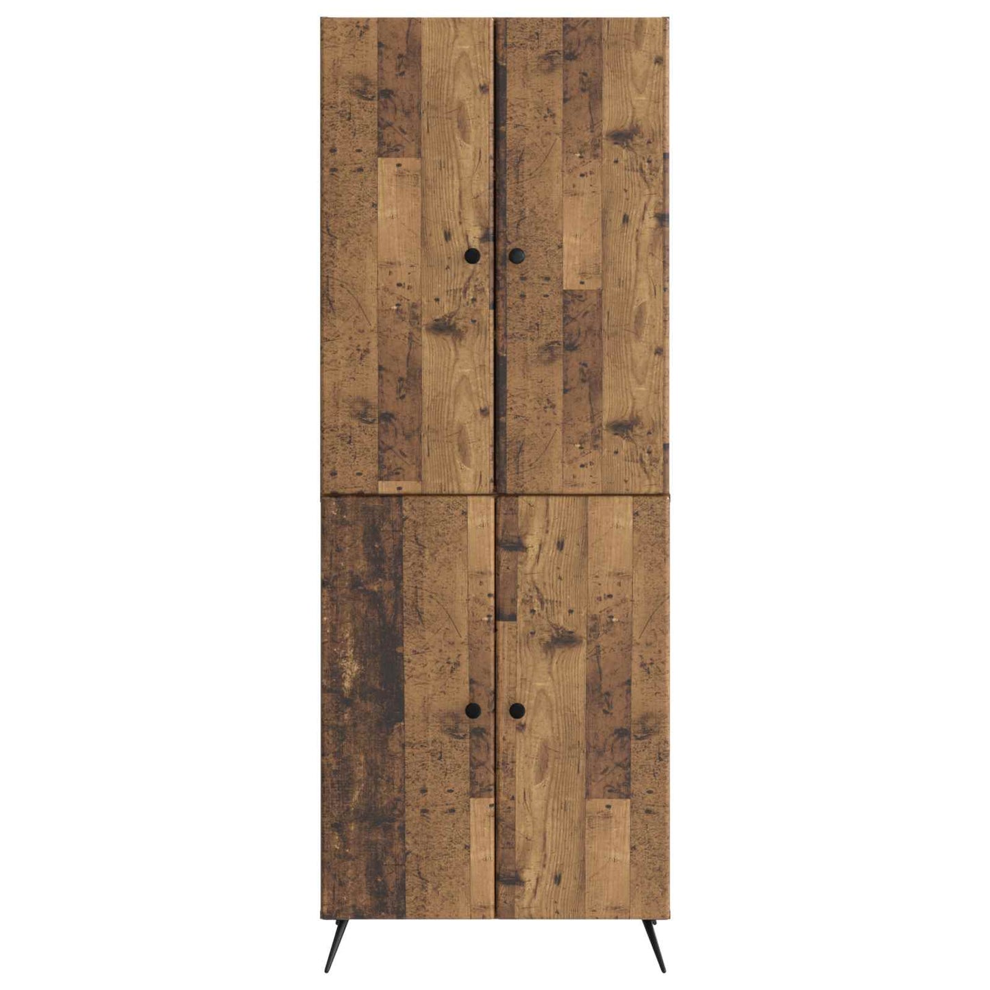 Cabinet Set 2 pcs Old Wood Engineered Wood