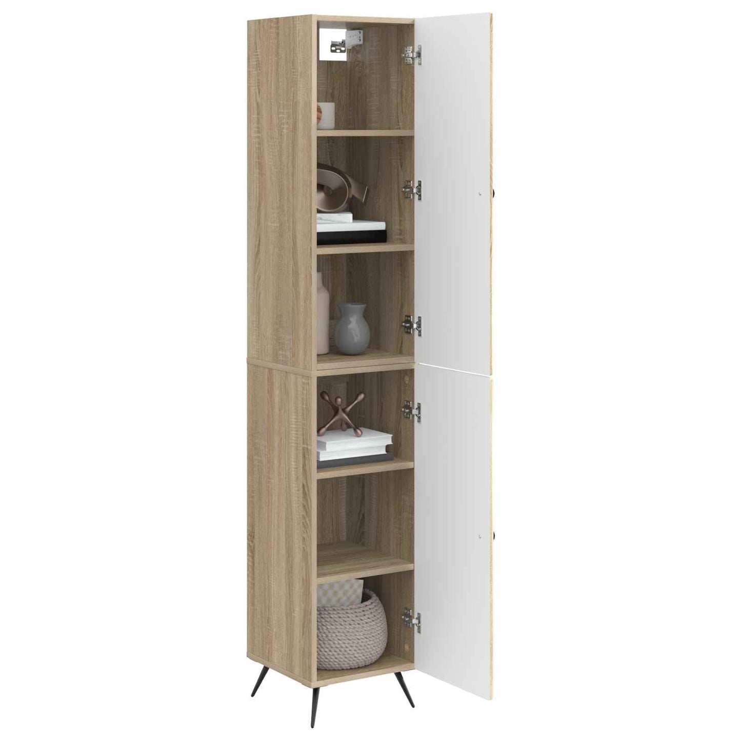 Cabinet Set 2 pcs Sonoma Oak Engineered Wood